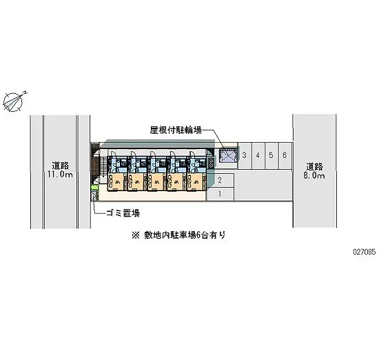 ★手数料０円★札幌市白石区北郷三条４丁目　月極駐車場（LP）